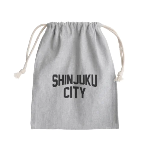 新宿区 SHINJUKU CITY ロゴブラック Mini Drawstring Bag