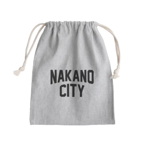 中野区 NAKANO CITY ロゴブラック Mini Drawstring Bag