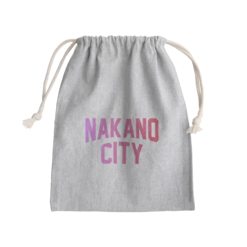中野区 NAKANO CITY ロゴピンク Mini Drawstring Bag