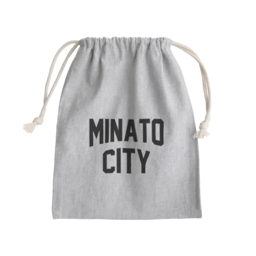 港区 MINATO CITY ロゴブラック きんちゃく