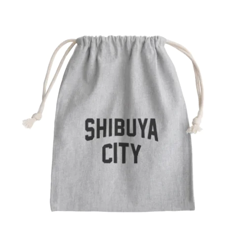 渋谷区 SHIBUYA WARD ロゴブラック Mini Drawstring Bag