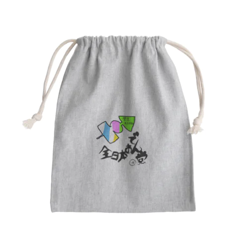 🍢全日本おでん党(党首　天才すすたけ)w Mini Drawstring Bag