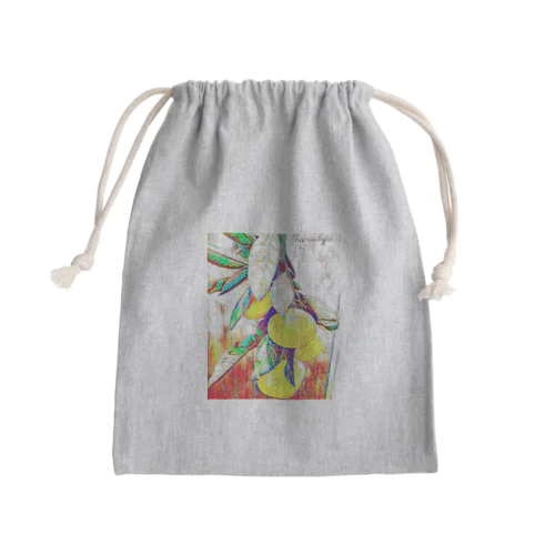 実りの冬 Mini Drawstring Bag