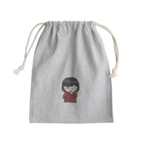 秘密ちゃん Mini Drawstring Bag