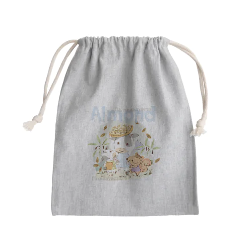 Almond Mini Drawstring Bag