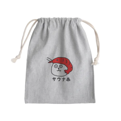 サウナえび人間 Mini Drawstring Bag