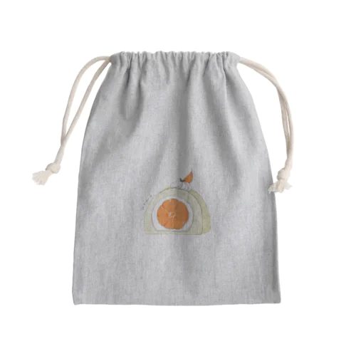 みかんロールケーキ！ Mini Drawstring Bag