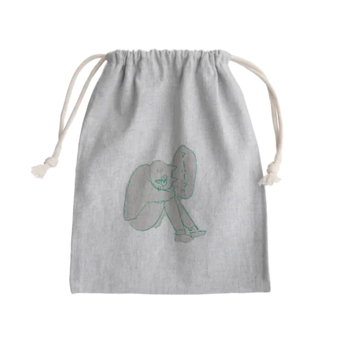 ちゃんと透過してもらえなかった久仁彦 Mini Drawstring Bag