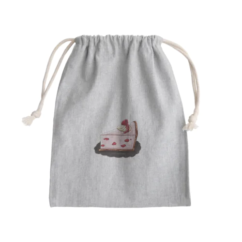 いちごチーズケーキタルト Mini Drawstring Bag