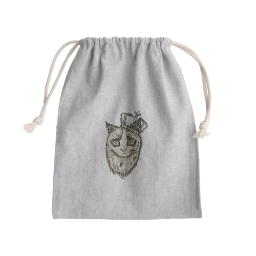 モモ太 Mini Drawstring Bag