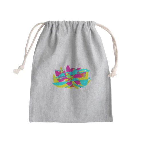 彩り Mini Drawstring Bag