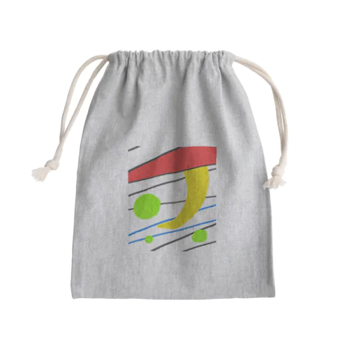 夢と現実 Mini Drawstring Bag