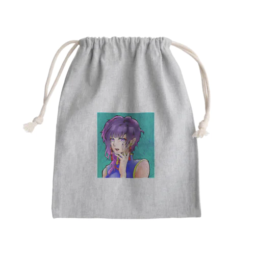 チャイナお姉さん Mini Drawstring Bag