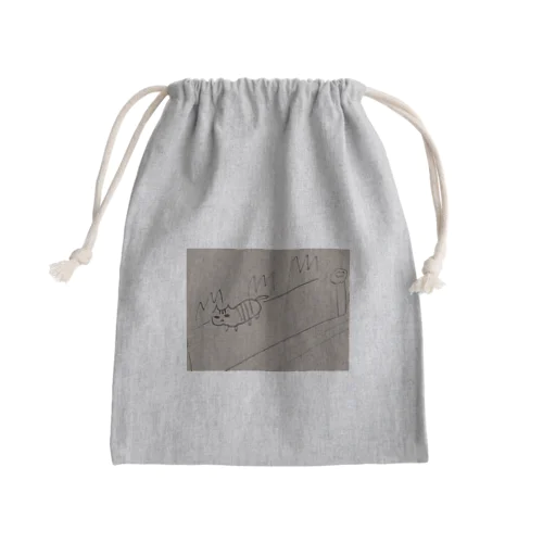 エコエコネコ Mini Drawstring Bag