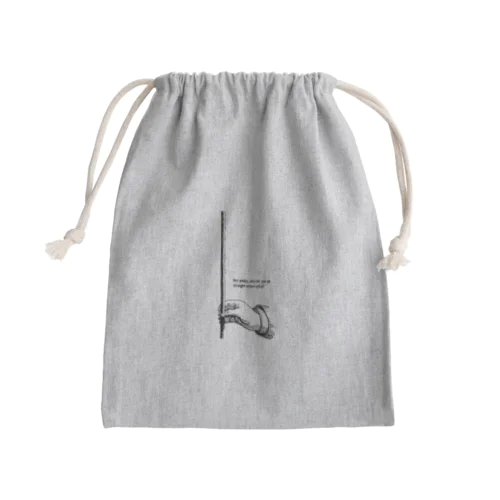 小指ピン Mini Drawstring Bag
