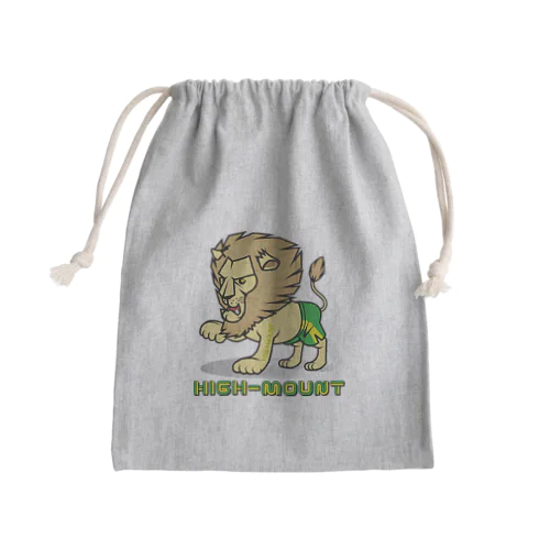 High-Mount ライオン Mini Drawstring Bag