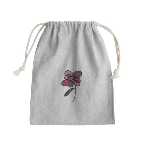 はなちゃんの赤い花 Mini Drawstring Bag