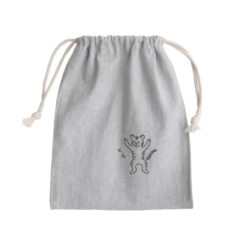 とら？ホワイトタイガーVer. Mini Drawstring Bag