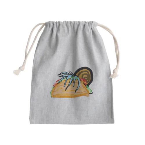 アンモナイトタコス Mini Drawstring Bag