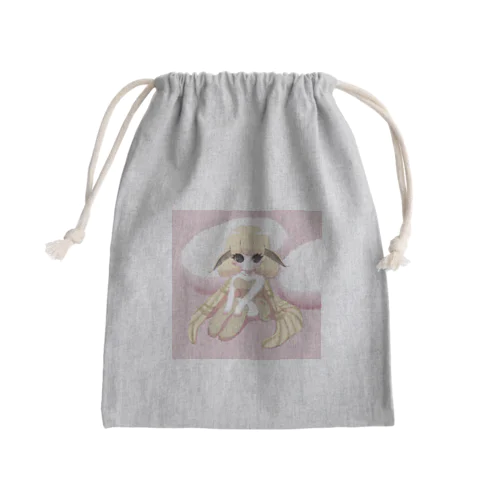 蚕蛾ちゃん Mini Drawstring Bag