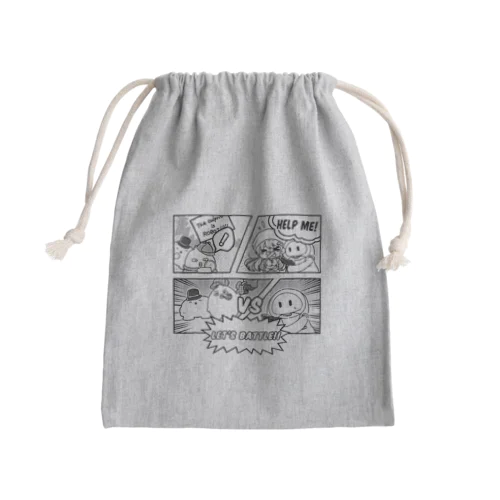 ひよこ探偵vsロボット Mini Drawstring Bag