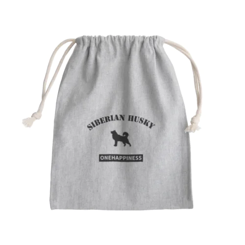 シベリアンハスキー  ONEHAPPINESS Mini Drawstring Bag