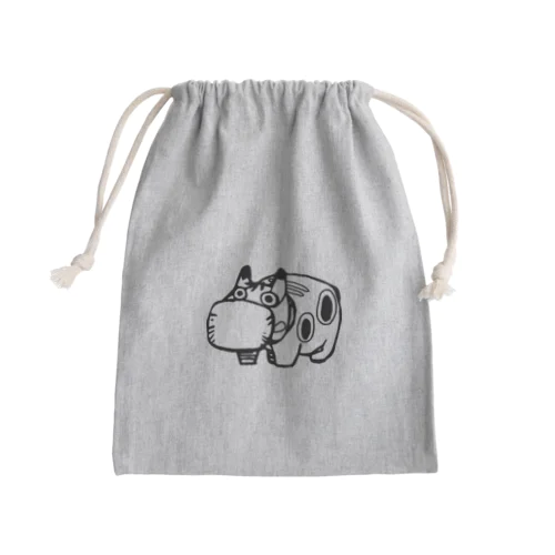 マスクべこ Mini Drawstring Bag