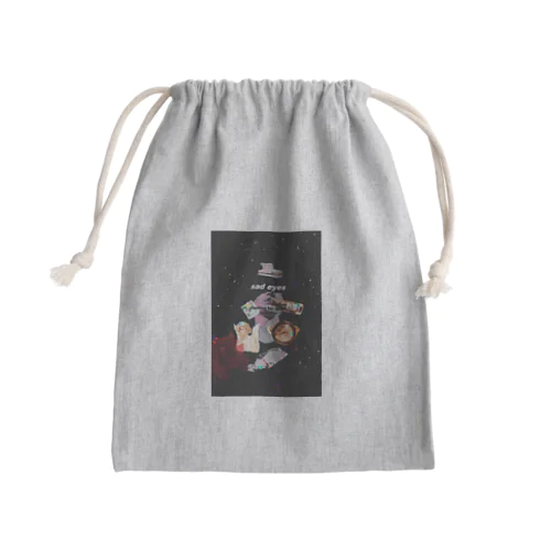 病んだ時勢いで作った絵 Mini Drawstring Bag