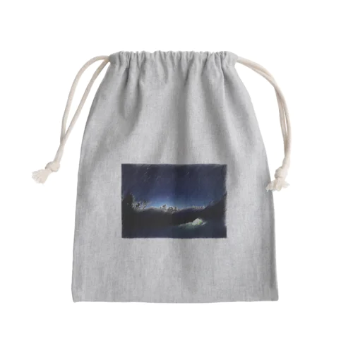 冬の星空キャンプ Mini Drawstring Bag