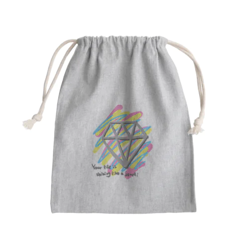 貴方の人生も宝石の様に輝いています Mini Drawstring Bag