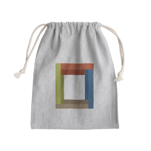 枠組み Mini Drawstring Bag