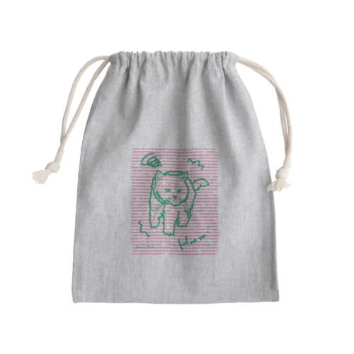 ふきげんにゃんこ Mini Drawstring Bag