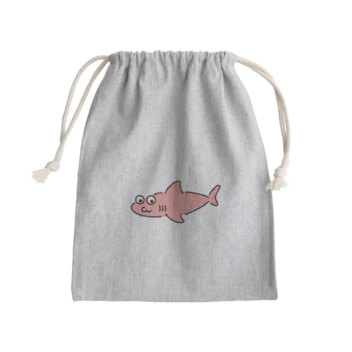 サメ？はピンク Mini Drawstring Bag