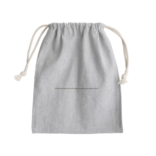 芽生える Mini Drawstring Bag
