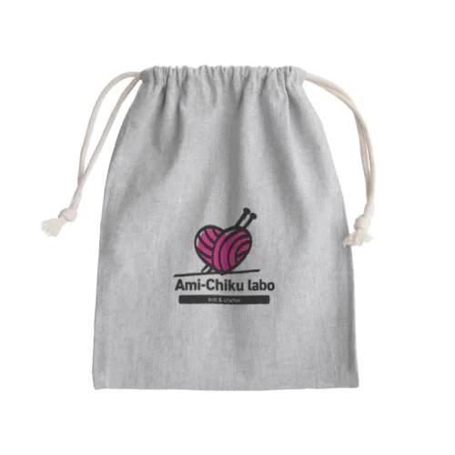 Ami-Chiku labo Mini Drawstring Bag