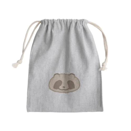 たぬface Mini Drawstring Bag