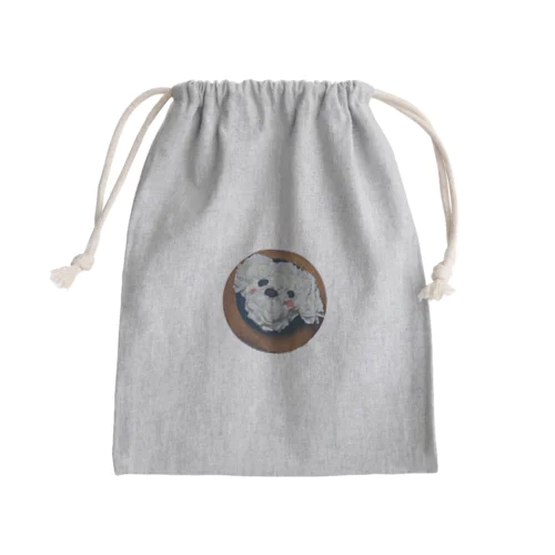 ホイップ犬カップケーキ🧁 Mini Drawstring Bag