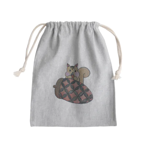 りすのしっぽう🐿 Mini Drawstring Bag