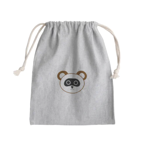 たんたんたぬき ワンポイント Mini Drawstring Bag