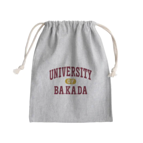 バカダ大学4 BAKADA UNIVERSITY Mini Drawstring Bag