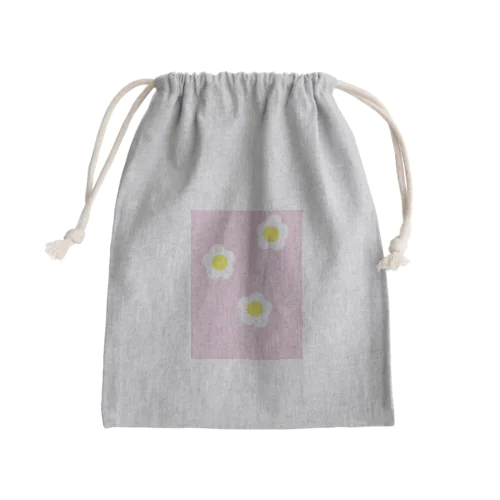 flower Mini Drawstring Bag