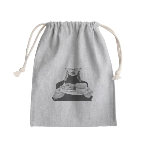 ドーナツペロリチャン！ Mini Drawstring Bag