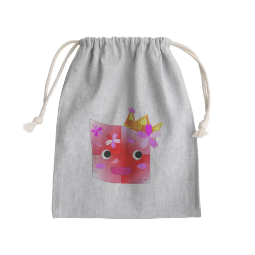 カラータイルくん-桜- Mini Drawstring Bag