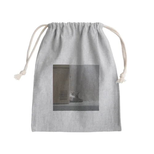 ダンボールキャット(寝てる) Mini Drawstring Bag