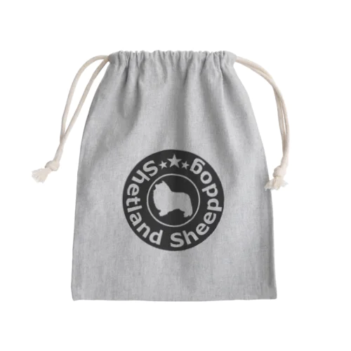 シェルティ【ロゴ風】 Mini Drawstring Bag