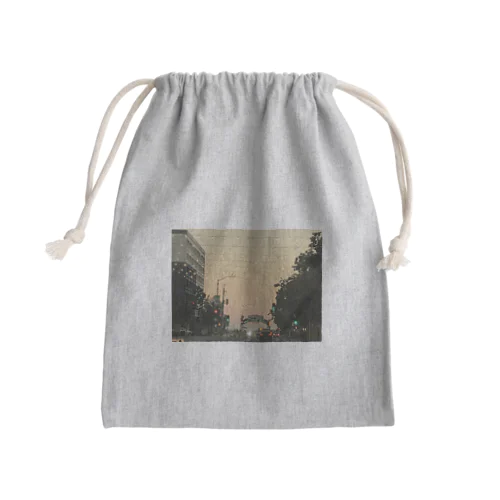 Santa Monica Pier Illuminations  Mini Drawstring Bag