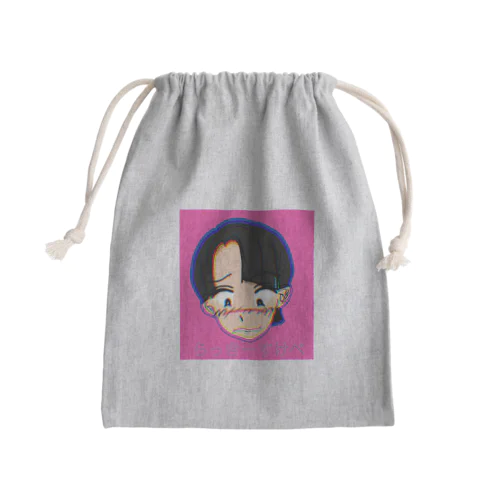 らっきーすけべ Mini Drawstring Bag