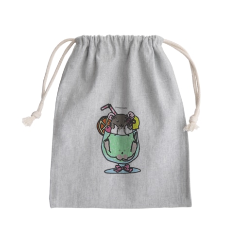 ねずサイダーぼっち Mini Drawstring Bag