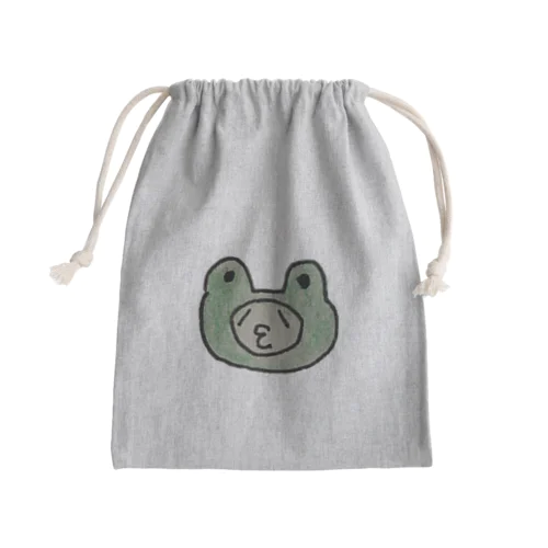 かえるおじさん Mini Drawstring Bag