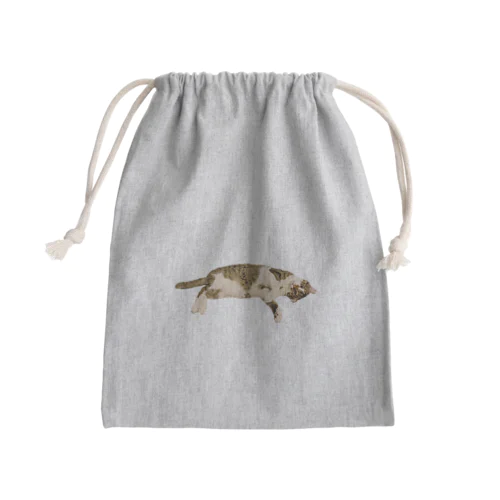 猫のさん君 Mini Drawstring Bag